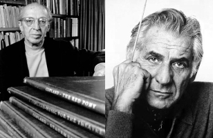 Classical Music Composer Friends Copland and Bernstein