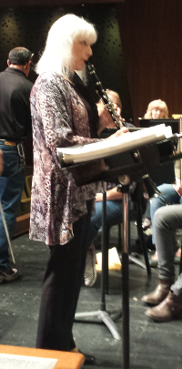 Mary Nichols Rehearsing with the Parker Symphony