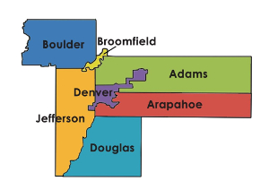 Counties served by SCFD